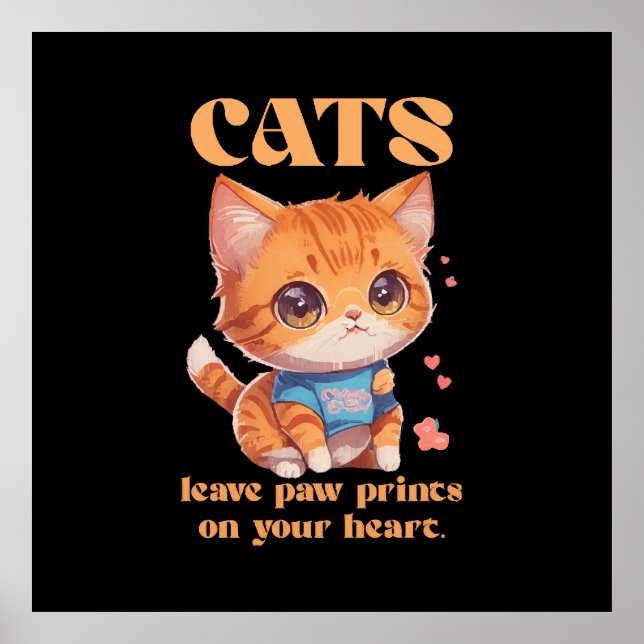Poster amor de gatinho fofo (Frente)