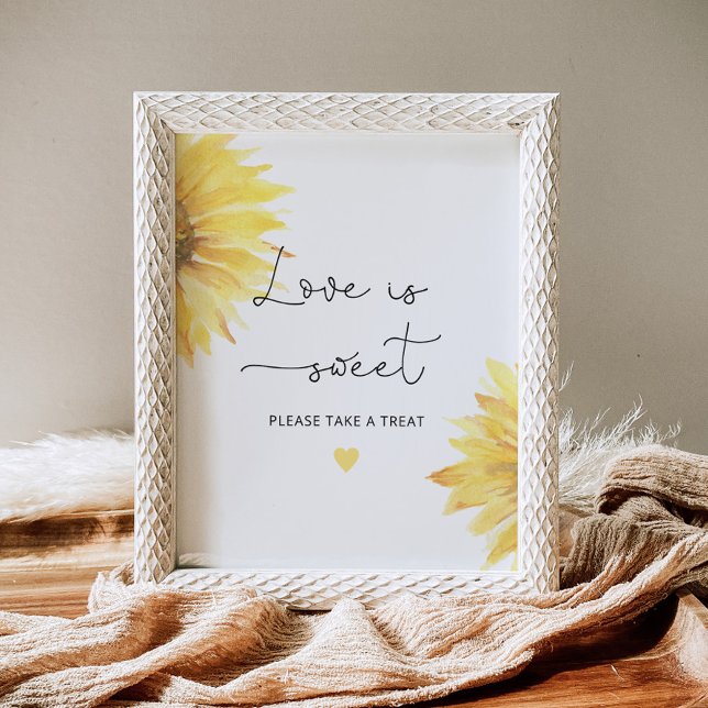 Poster Amor de Girassol é doce, aproveite (Criador carregado)