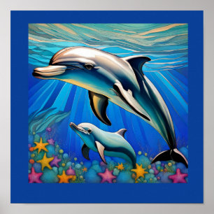 Poster Amor de Golfinho
