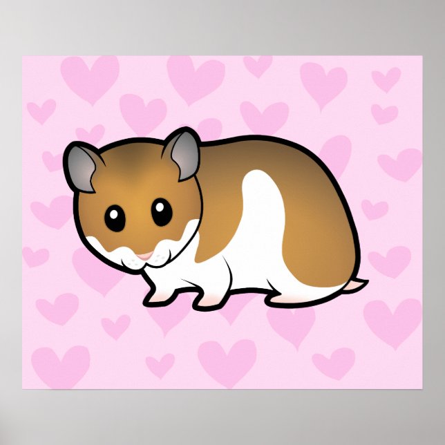 Poster Amor de Hamster Sírio (Frente)