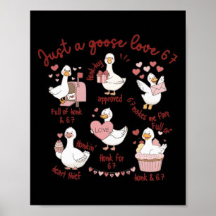 Poster Amor de Pato 67 Ganso Namorado do Dia dos Namorado