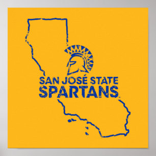 Poster Amor de Spartans do estado de San Jose