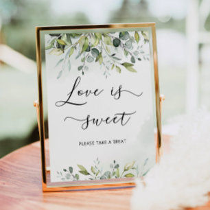 Poster Amor de verde de eucalipto é doce