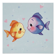 Amor Debaixo do Mar – Casal de Peixes Adoráveis em