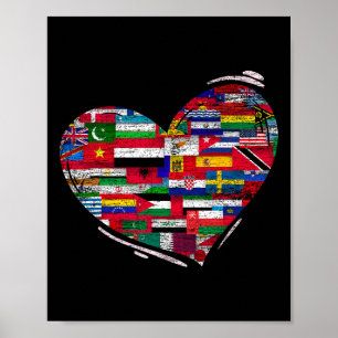 Poster Amor Diversidade Sinalizadores Nacionais Coração D
