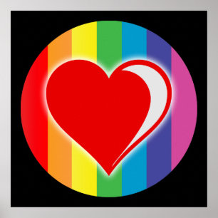Poster amor do arco-íris