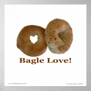 Pôster Amor do Bagel!