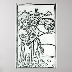 Poster Amor do fazer do demónio a uma bruxa