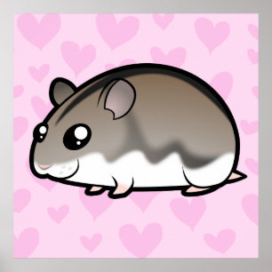 Pôster Amor do hamster do anão