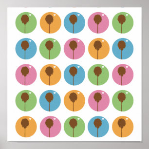 Pôster amor do olho minhas paredes