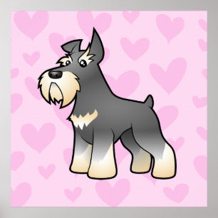 Pôster Amor do Schnauzer