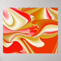 Amor e Abstrato 3D Rainbowart Dourado