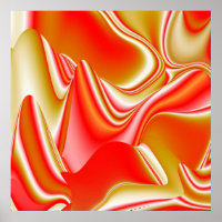 Amor e Abstrato 3D Rainbowart Dourado
