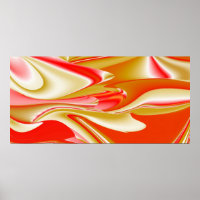 Amor e Abstrato 3D Rainbowart Dourado