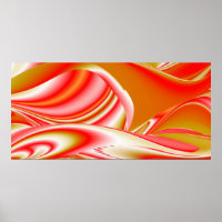 Amor e Abstrato 3D Rainbowart Dourado