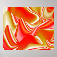 Amor e Abstrato 3D Rainbowart Dourado