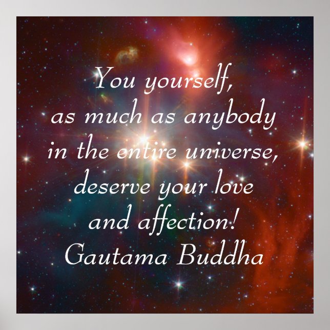 Poster Amor e afeto budista (Frente)