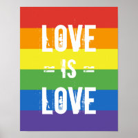 Amor é Amor - Igualdade Rainbow Flag