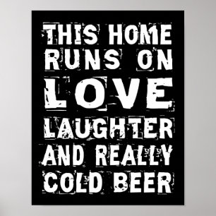 Poster Amor e cerveja fria