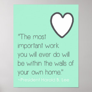 Pôster Amor e citações Home da inspiração