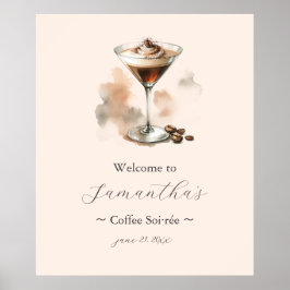 Poster Amor é Criar Chá de panela Espresso Martini