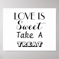 Amor é doce Sinal De Sinal De Saco De Casamento