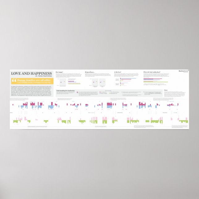 Pôster Amor e felicidade em Anna Karenina - 36" x 12" (Frente)