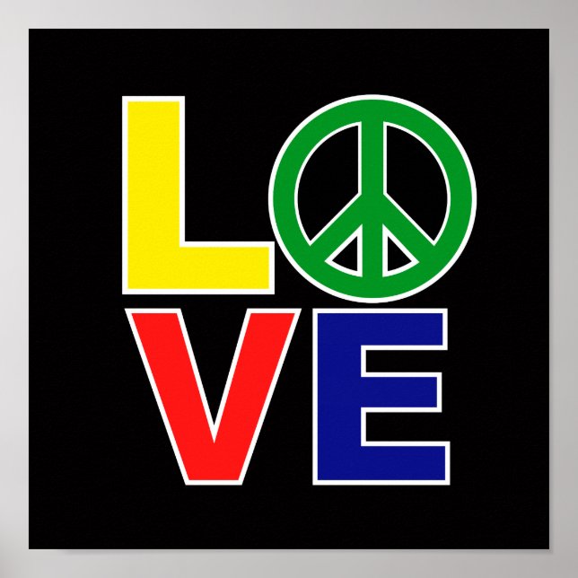 Poster amor e paz (Frente)