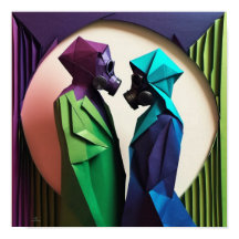 AMOR E RESISTÊNCIA Origami Vibrante