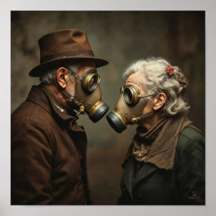 Poster AMOR E RESISTÊNCIA Velhos Românticos 3