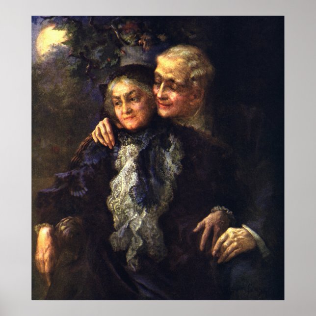 Pôster Amor e Romance Antigos, Arte Romântica Vitoriana (Frente)