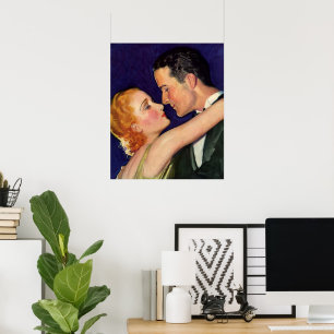 Poster Amor e romance do vintage, filmes retros de