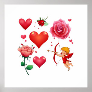 Poster Amor e Romance - Especial do Dia do Namorados