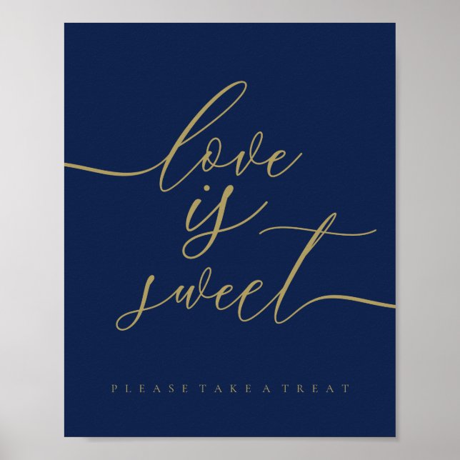 Poster Amor em Ouro Marinho é Doce (Frente)