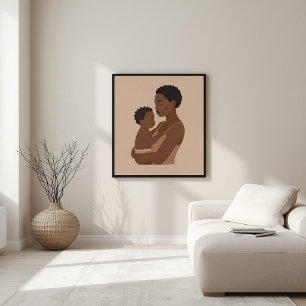 Poster Amor Enraizado – Arte Familiar Afrocentrista V