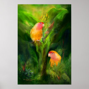 Pôster Amor entre o poster/impressão da arte das bananas