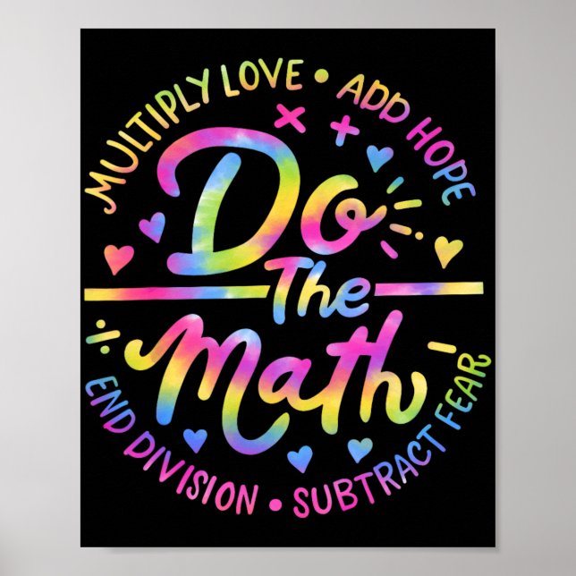 Poster Amor Esperança Medo Faz Teste De Matemática (Frente)