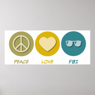 Pôster Amor FBI da paz