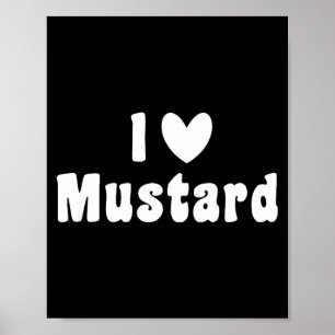 Poster Amor garrafa de mostarda verão churrasco engraçado