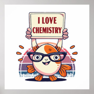 Poster Amor Guppies e Química
