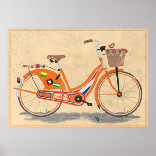 Poster Amor Holland, bicicleta do amor