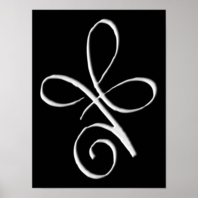 Poster Amor Incondicional Prateado (Frente)