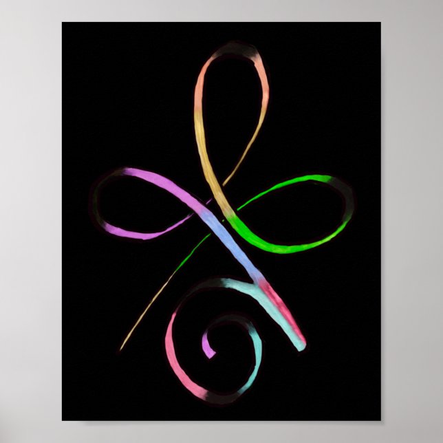 Poster Amor incondicional preto (Frente)