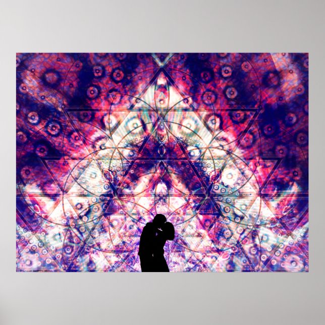 Poster "Amor jovem" - Arte visionária (Frente)