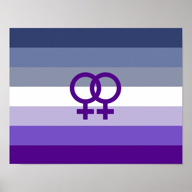 Poster Amor Lésbico Butch Orgulho WLW (Frente)