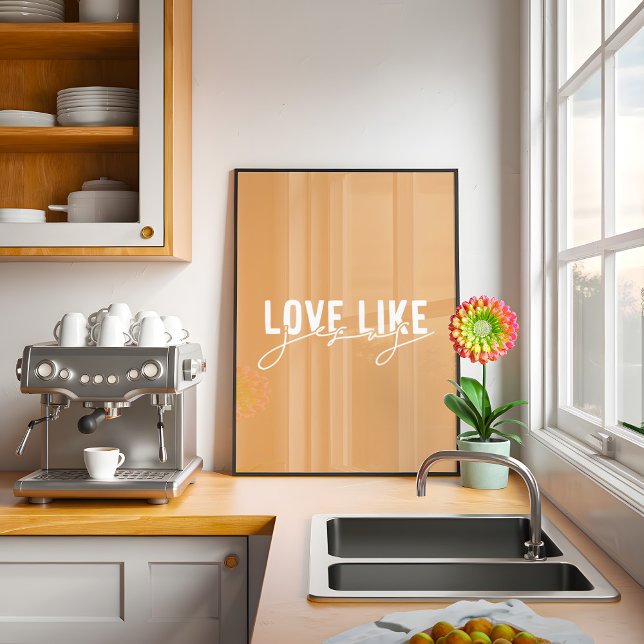 Poster Amor mostarda como Jesus cristão (Criador carregado)