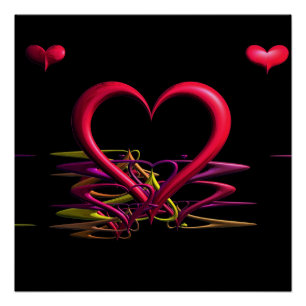 Pôster Amor na Escuridão Poster brilhante