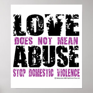 Poster Amor Não Significa Abuso