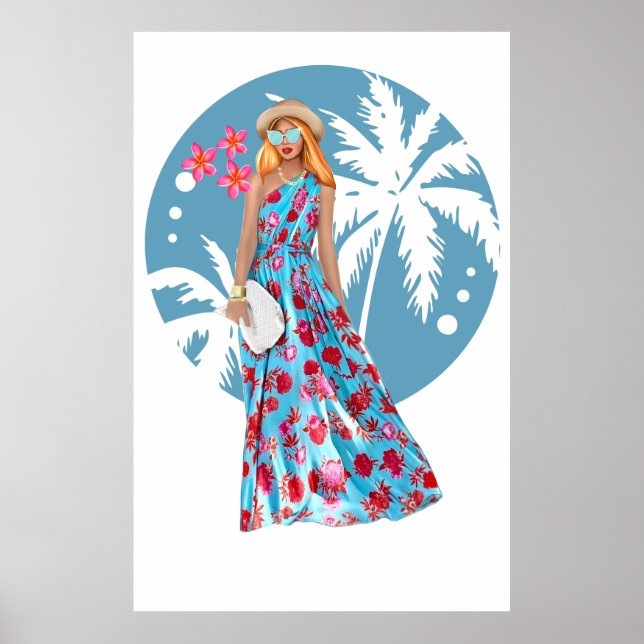 Poster Amor no Paraíso (Frente)