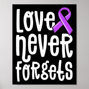 Poster Amor Nunca Esquece Memórias Importam Alzheimer Fim